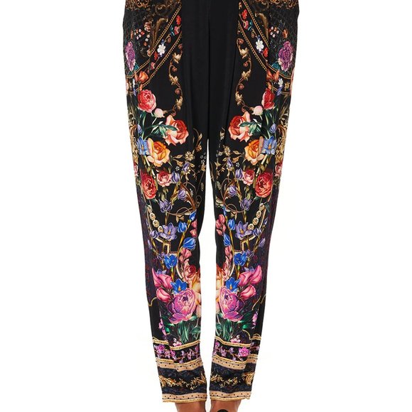 Camilla Harem Pants With Front Pleats Blushing Manor - Size XXL - Picture 4 of 4